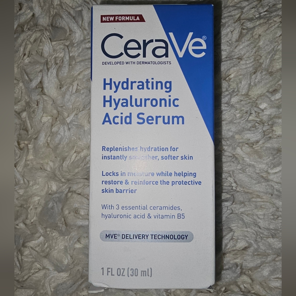 New Hydrating Hyaluronic Acid Face Serum with Vitamin B5 for Dry Skin,1 fluid oz